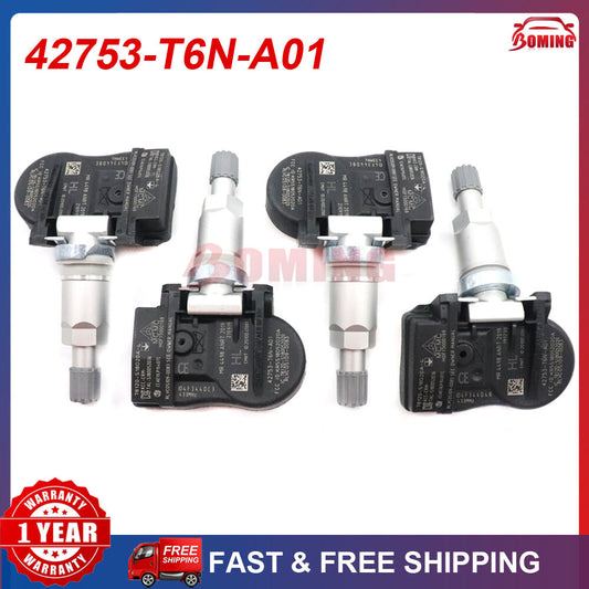 4PCS 42753-T6N-A01 for Honda Odyssey for Acura New TPMS Tire Pressure Sensors 433MHz