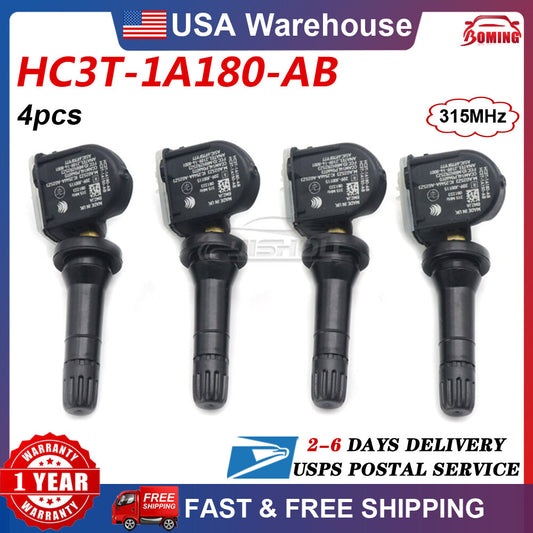 Set 4 TPMS Tire Monitor Pressure Sensors for Ford Fusion for Lincoln #HC3T-1A180-AB