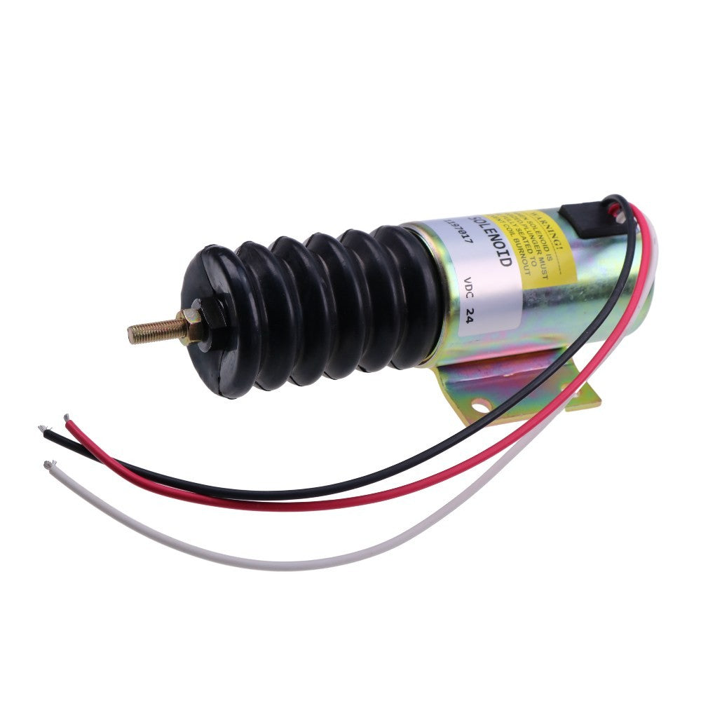 24V Stop Solenoid 119-7017 120-4187 For Caterpillar CP-533E CB-535B CS-533E