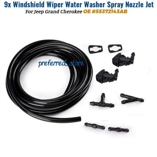 Suitable for Jeep Grand Cherokee 2011-2017 windshield washer spray nozzles. v