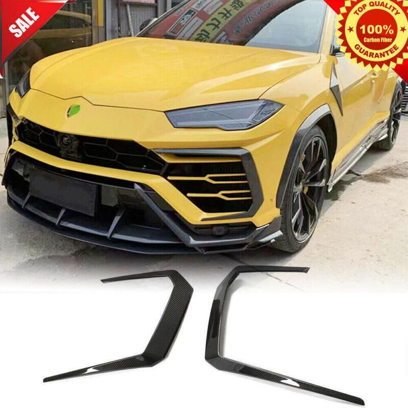 Dry carbon fiber front bumper vent cover trim for Lamborghini Urus 2018 - 2021