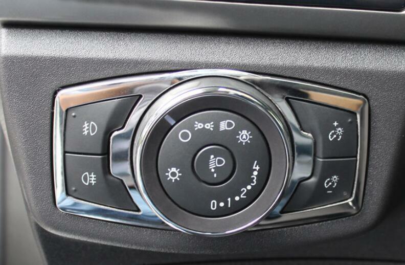 for Ford Mondeo Fusion 2013-2020 Chrome Steel Function Control Button Frame Trim