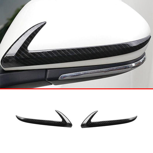 Carbon Fiber Style Rearview Side Door Mirror Strip for Toyota C-HR CHR 2018-2022