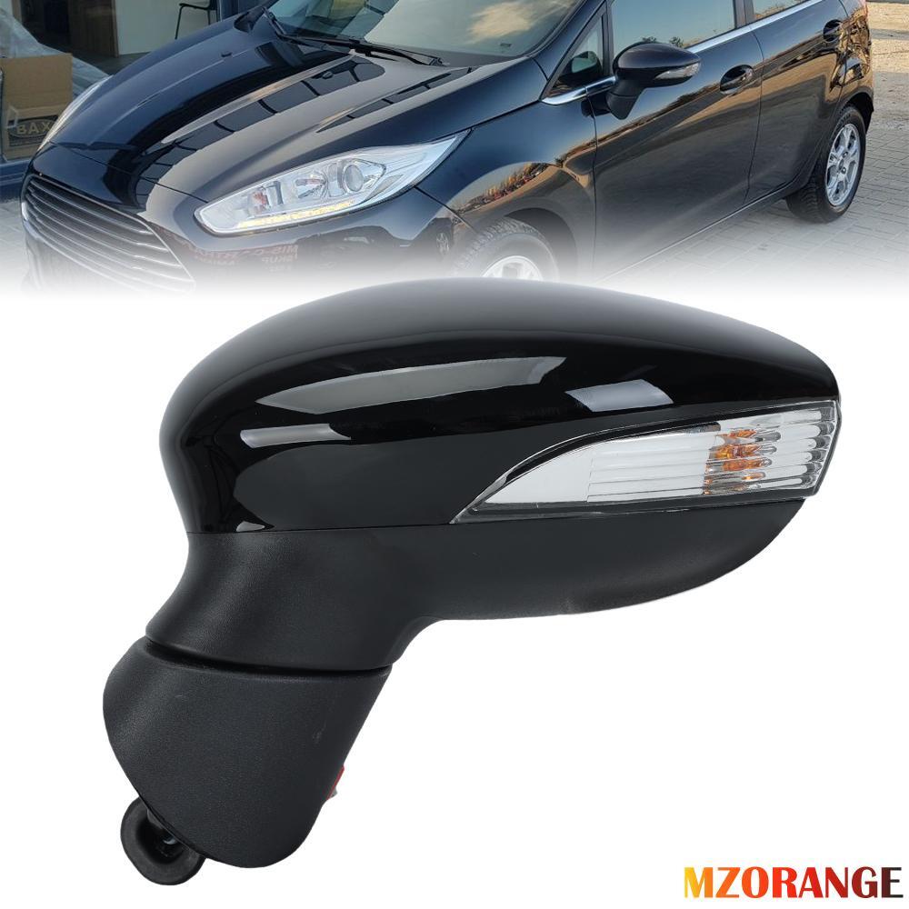 for Ford Fiesta MK7 13-17 LH Wing Mirrors Electric Heated 8 Wire Black