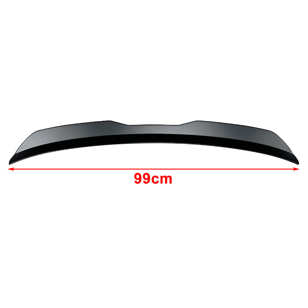 Bright Black Universal Car Rear Roof Lip Spoiler Wing For Hatchback SUV MPV