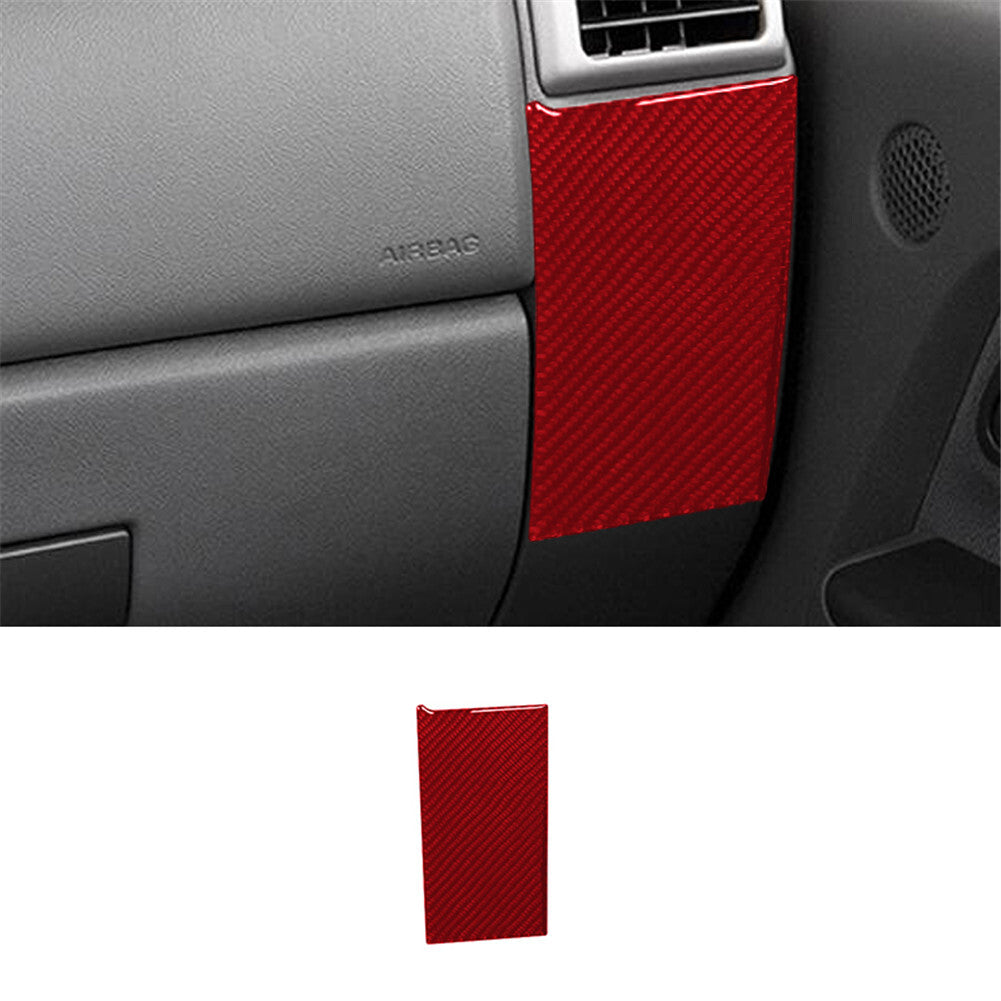 2Pcs Carbon Fiber Above Console Storage Cover For Sonic 2012-2016 v