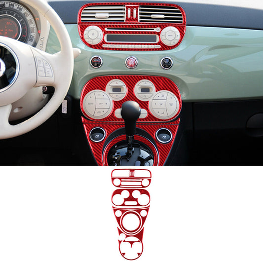 Red Carbon Fiber Rear Cup Holder Trim For 86 for Subaru BRZ 2016-2020 v