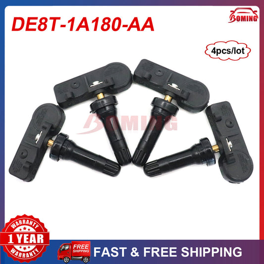 New 4Pcs Tire Pressure Sensors TPMS DE8T-1A180-AA Fits for Ford 2015-2017 F-150