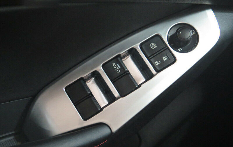 4P Interior Window Lift Switch Button Panel Cover Trim for Mazda 3 Axela 2014-18