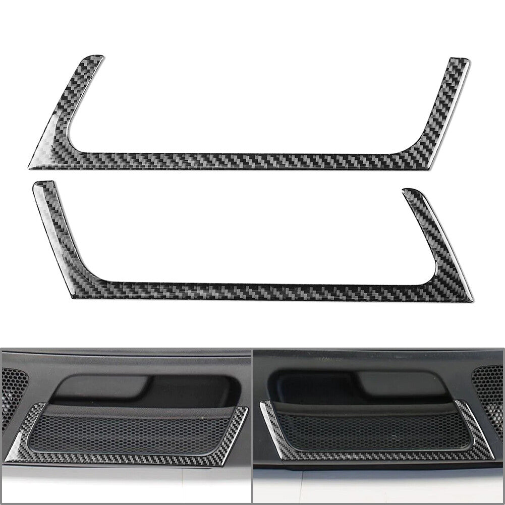 Door Storage Air Vent Outlet Cover Trim for Honda S2000 04-09 Carbon Fiber Black
