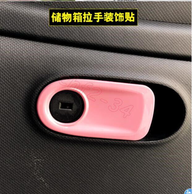 for Smart Fortwo 2015-2021 Pink Interior Accessories Whole Kit Covers Trim 26PCS