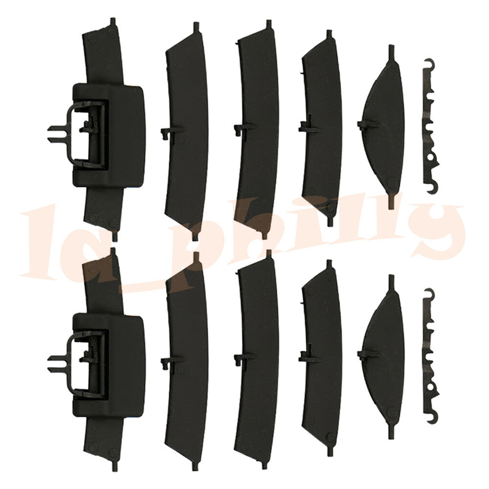 2Pcs Center LH/RH Dash A/C Air Vent Grill Replacement Kit Black For GL550 ML550 Q