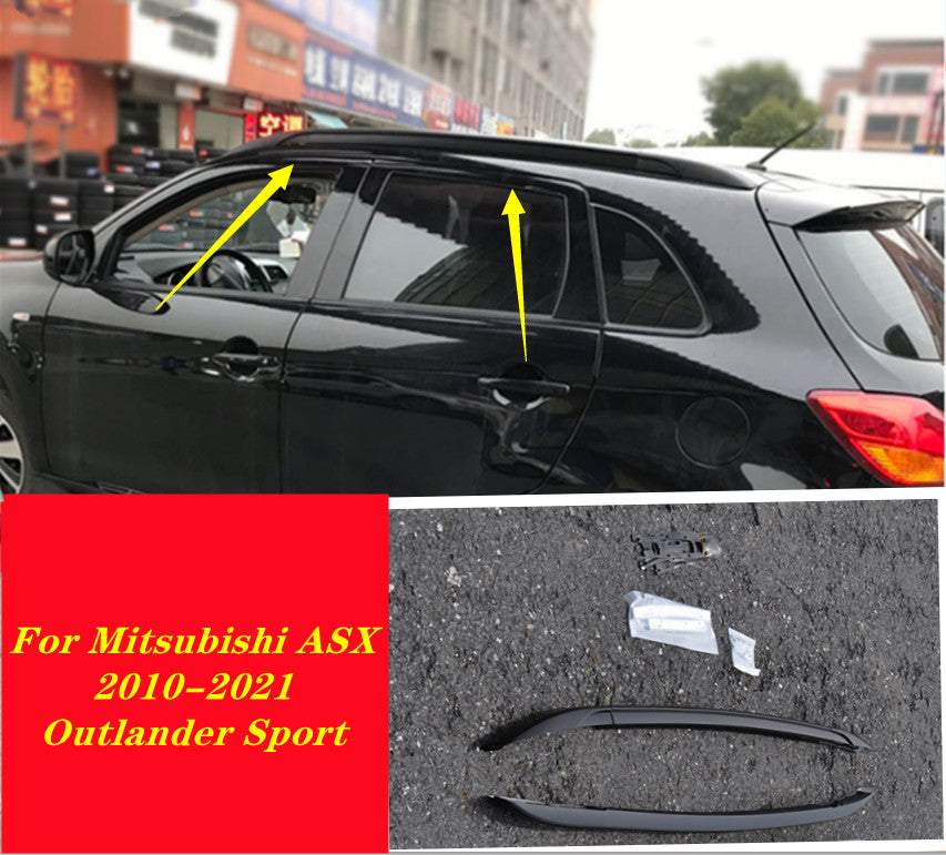 for Mitsubishi ASX Outlander Sport 2010-21 Black Roof Rack Rail Bars Luggage Kit