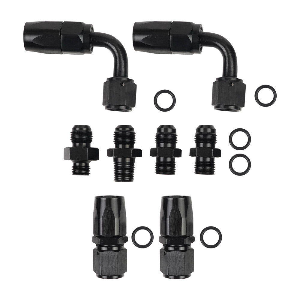 Automatic Transmission Cooler Lines for 4L60E 4L65E AN6 Nylon Braided Hose Kit