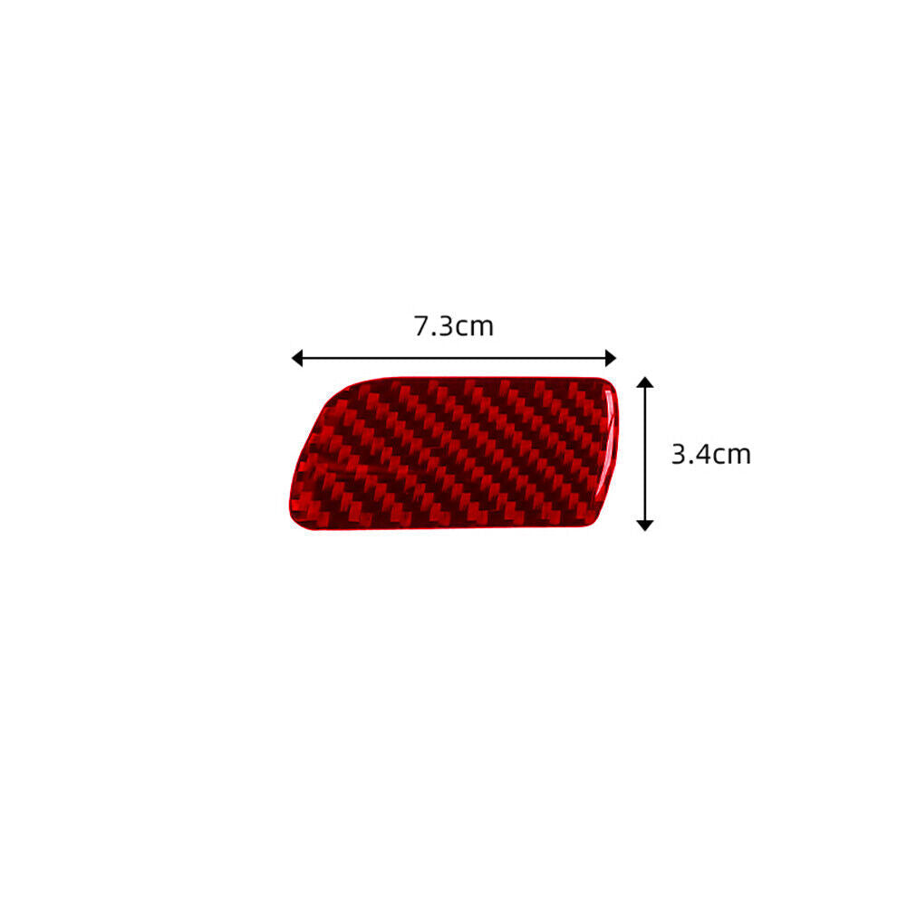 Red Carbon Fiber Copilot Glove Box Handle Switch Trim for Honda Accord 2013-17 A
