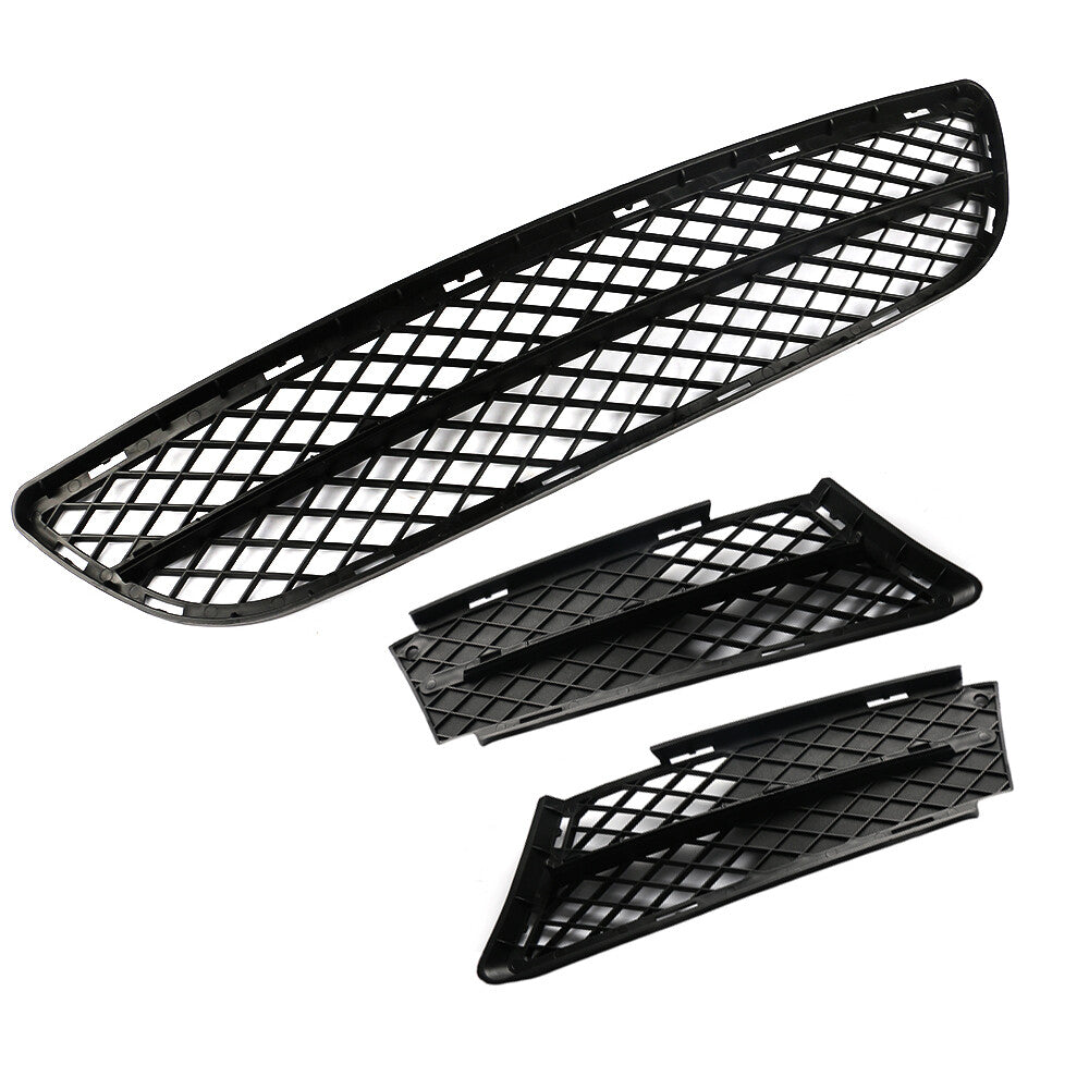 3pcs For 2006 - 2008 for BMW 3-Series 325i 328i 330i Front Lower Bumper Grille Cover