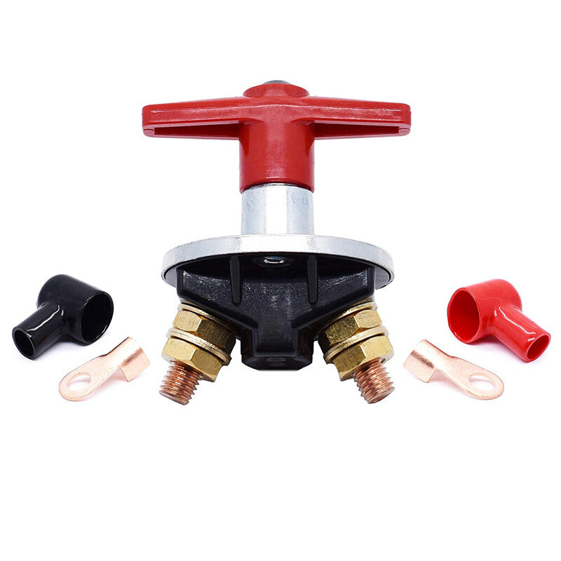 2-Pack Battery Isolator Disconnect, Power Cut-off, and Kill Switch Suitable for Cars, Boats, and Motorhomes