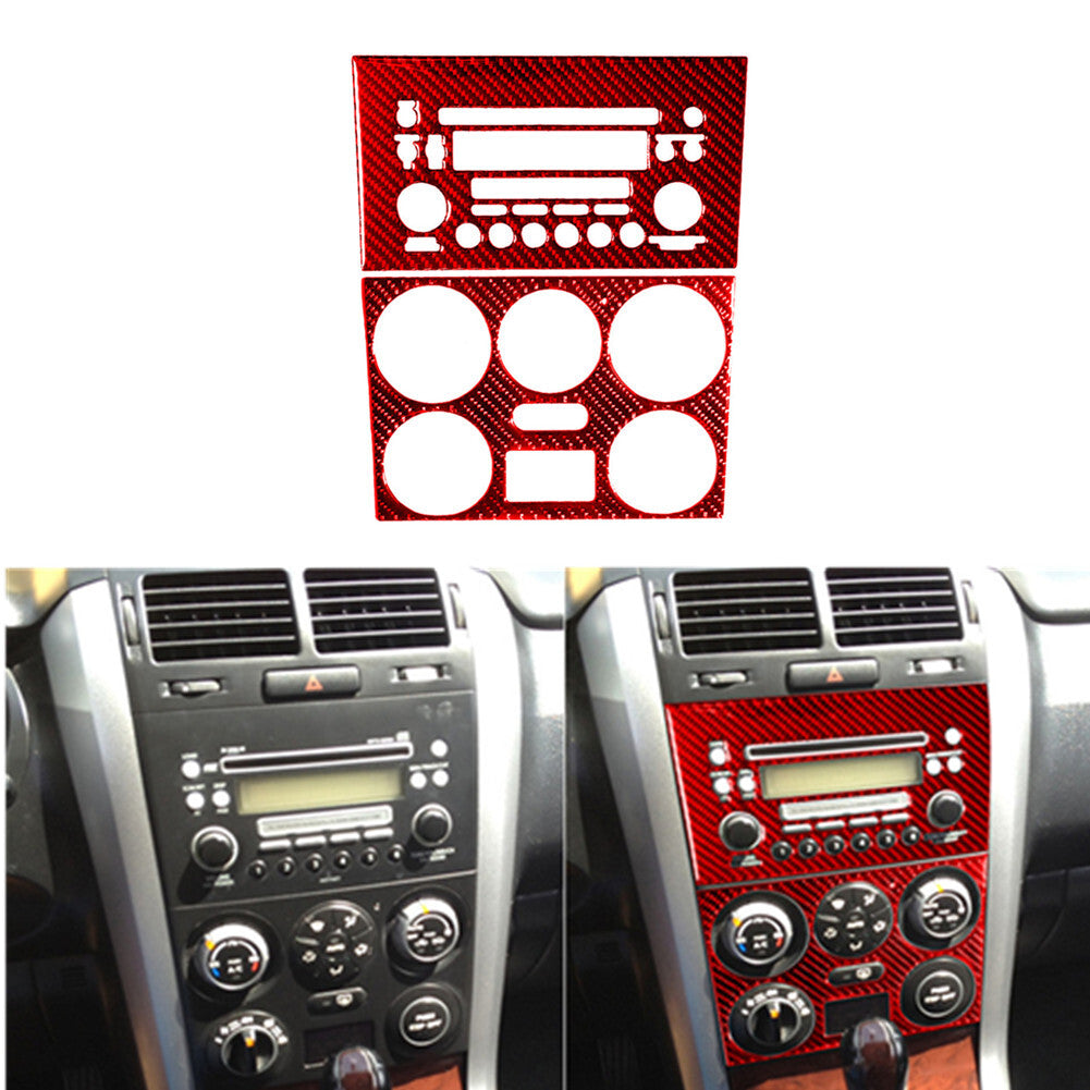 4X Red Carbon Fiber Door Control Panel Cover Trim For Matrix 2009-2014 v