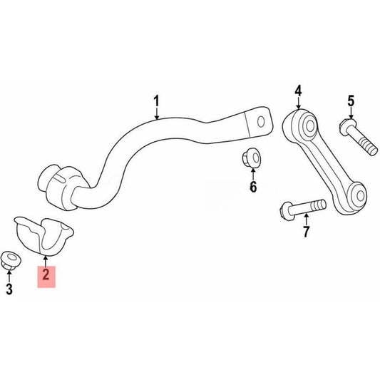 80A411336 Stabilisatorklemme for Audi Q5 FY Q