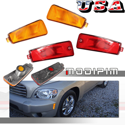 Pieces Amber Red Front and Rear Marker Light Housing for HHR 2006 - 2011- v