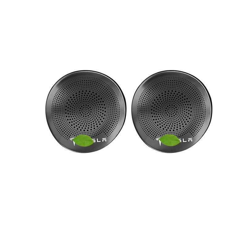 for Model Y 2020-2021 Black Steel A Pillar Speaker Frame Cover Trim 2pcs n