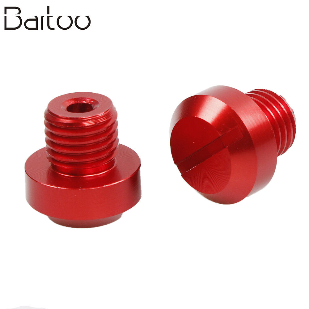 2Pcs Mototcycle Clockwise M101.25 Mirror Hole Plug Screw Mirror Hole Screws Kit Q