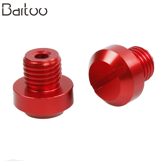 2Pcs Mototcycle Clockwise M101.25 Mirror Hole Plug Screw Mirror Hole Screws Kit Q
