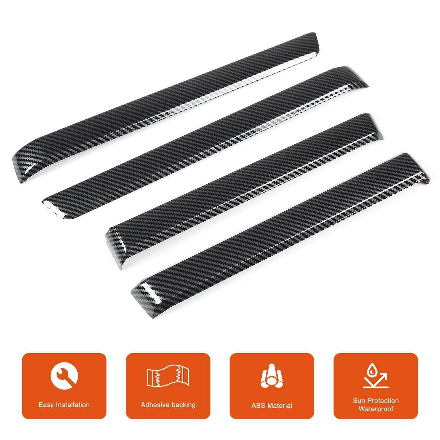Suitable for 2024 Tacoma - 25 Carbon ABS Interior Door Panel Window Lifting Trim - n