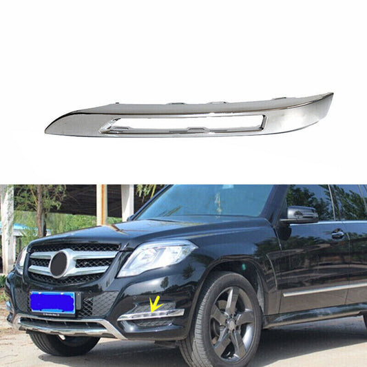 Left Side Front Fog Light Chrome Trim Bezel Cover for Benz X204 GLK 2013-2015