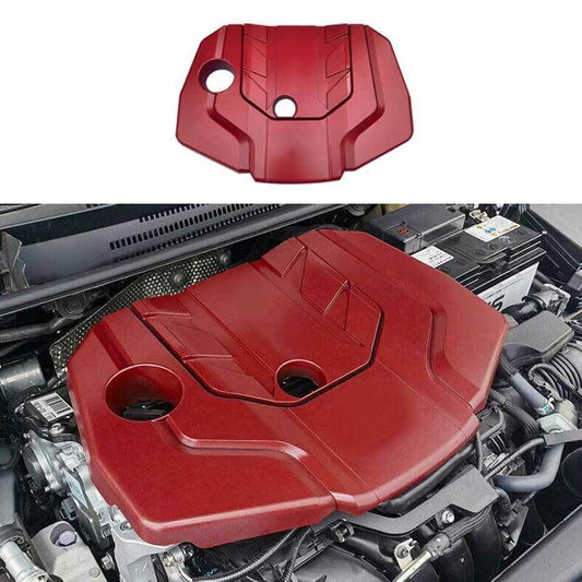 Red Cover Trim for Toyota for Corolla Cross 2022-2023 Engine Soundproofing Protect