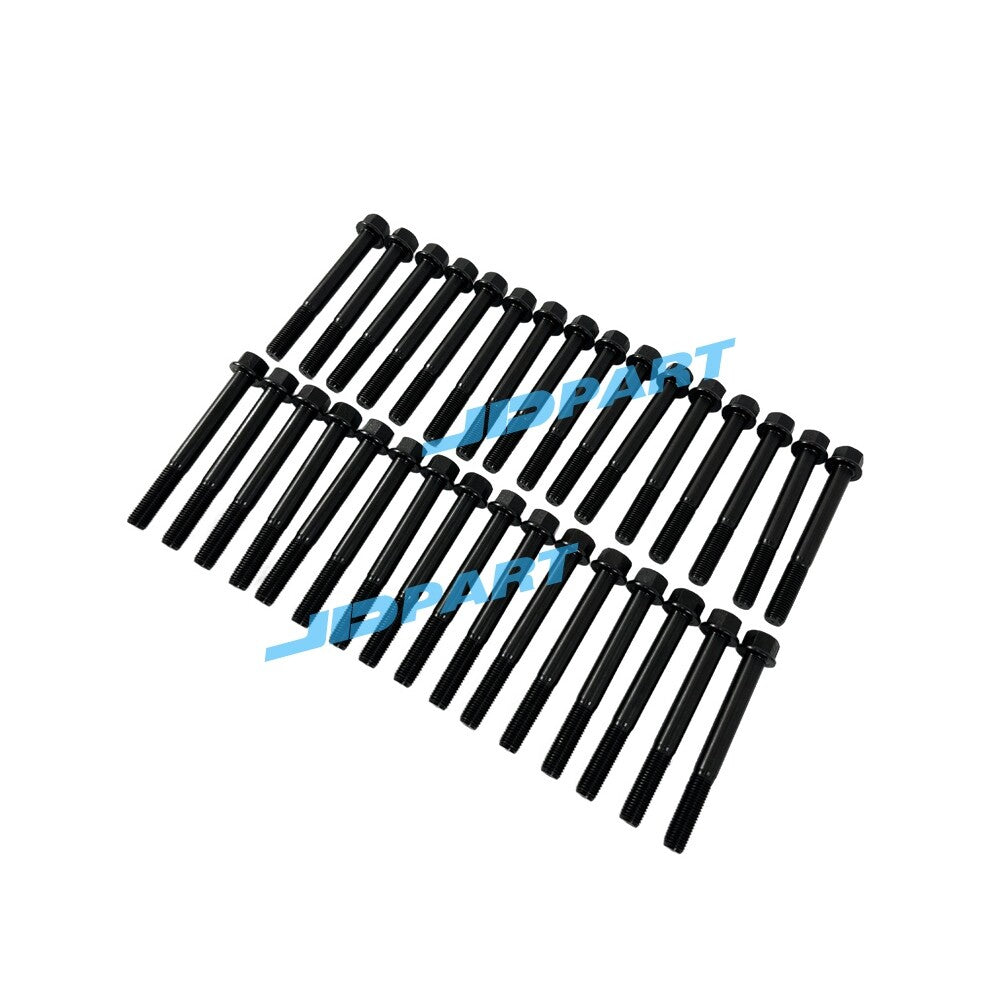 32-piece 1006-6TW cylinder head bolts for Perkins diesel engine parts.