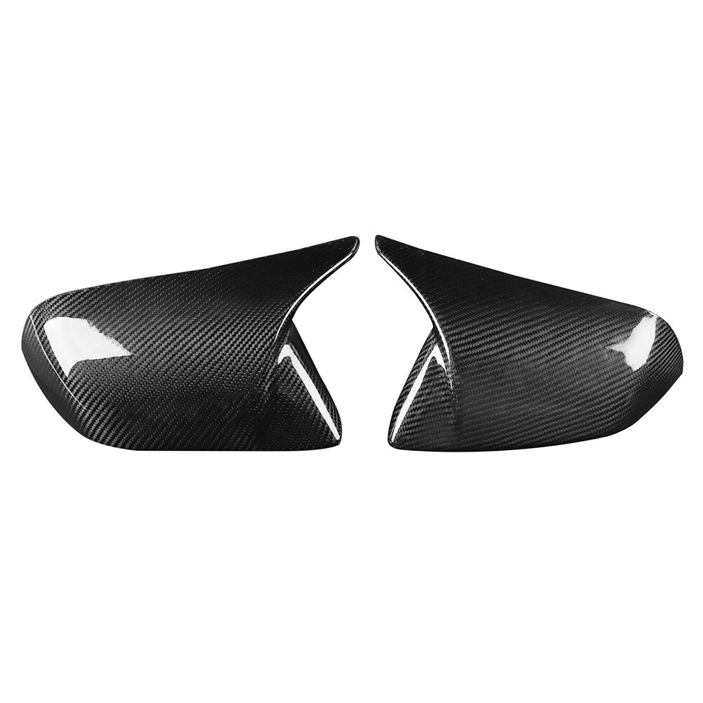 Carbon Fiber Side Door Rearview Mirror Cover Cap for Ford for Mustang 2015-2024 2016
