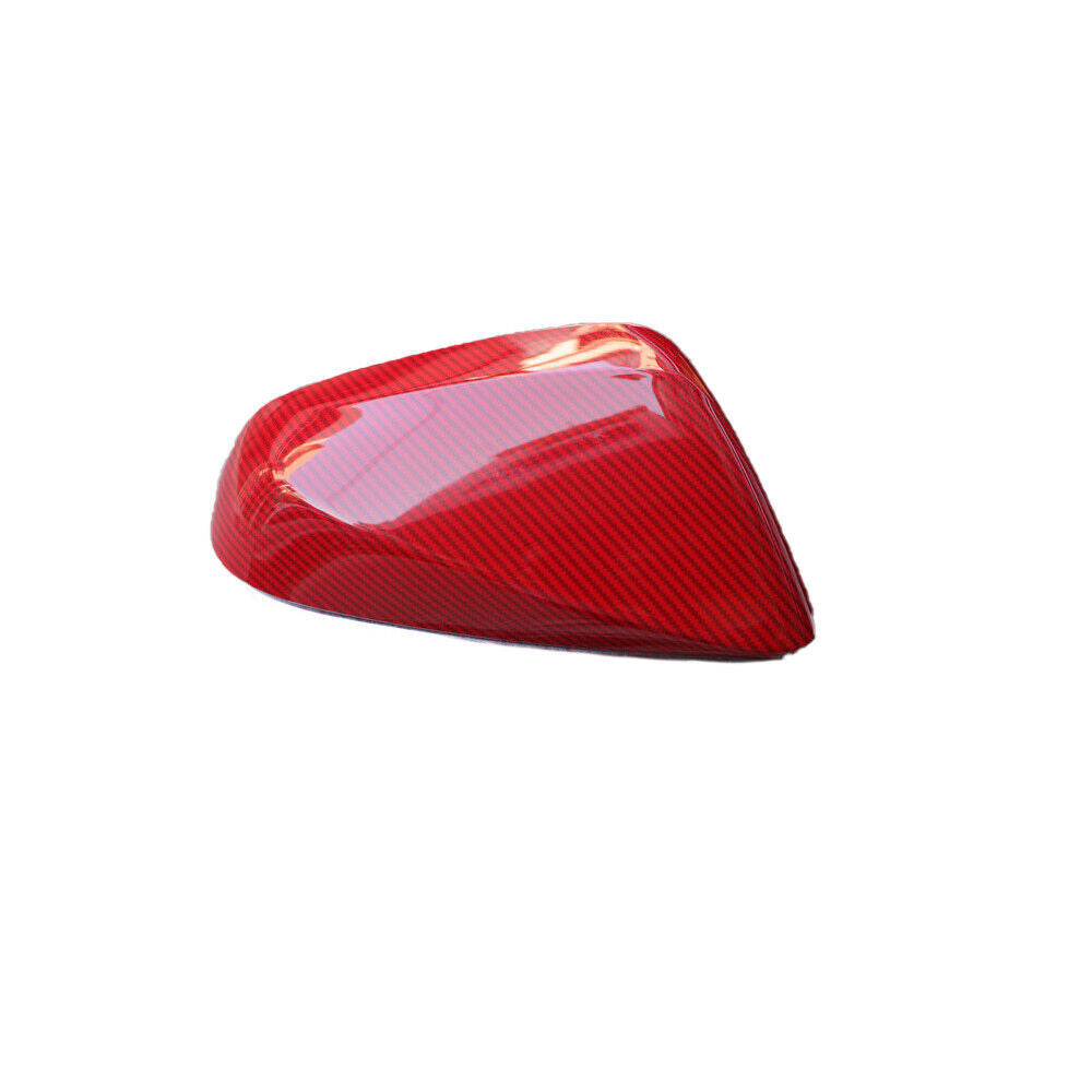 Car Rear View Side Door Mirror Cover Fit for Lexus NX 2015-2020 Red Carbon Fiber
