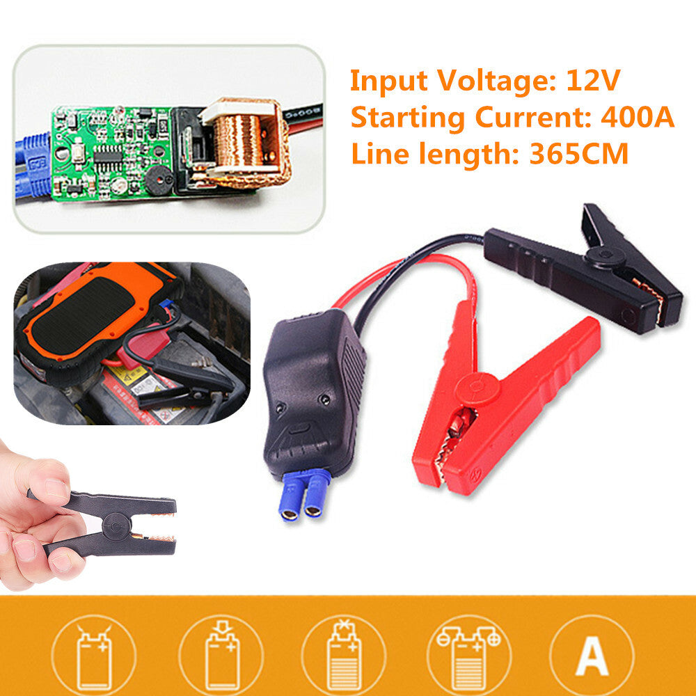 Car Jump Starter for Smart Boost Cable Battery Alligator Clip LED Indicator 400A- n