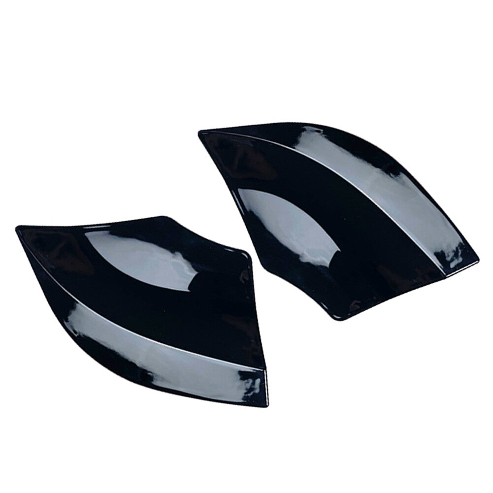 Blk Rear Bumper Side Splitter Spoiler Canards Fender for Benz W176 A45 13-18 Q