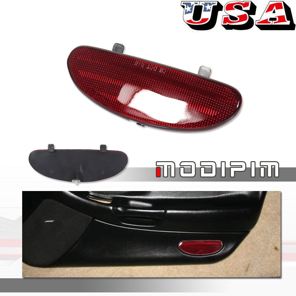 10295148 Inner door panel reflector light cap red for Corvette 1997 - 2004- v