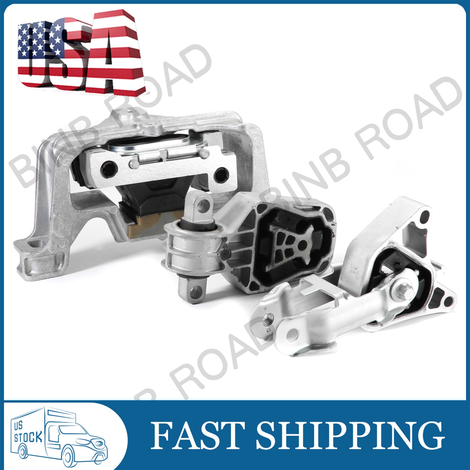3Pcs Engine Motor Torque Strut Mount Fits for Mercedes-Benz CLA250 GLA250 GLA45 AMG Q