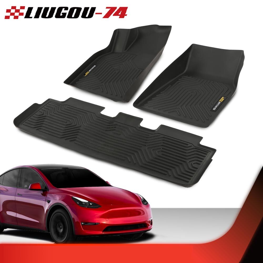Suitable for 2020-2024 for Model Y all-weather rubber lined foot pads, black, brand new- v