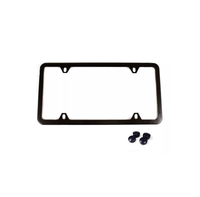 Car license plate frame cover cap, trunk 4-hole ultra-thin black, suitable  for ford  .