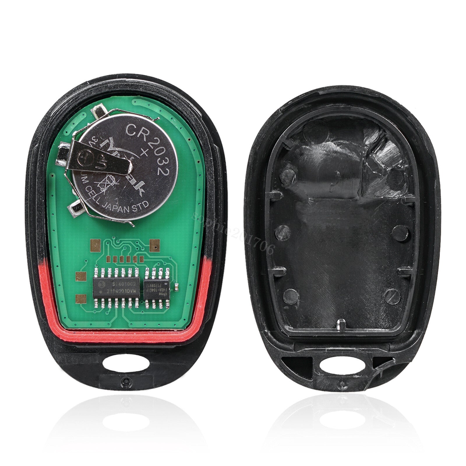 2 Replacement Keychain Remote Controls GQ43VT20T for 2008-2017 for Toyota Sequoias Q
