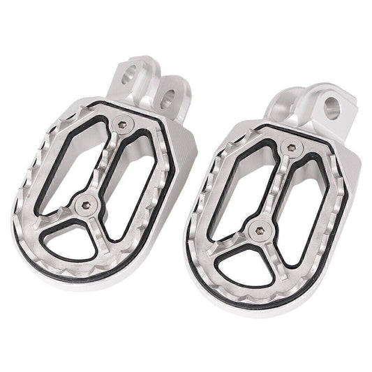 Silver Dirt Bike Foot Pegs for Husqvarna/ 85cc-530cc ALL 2005 2006 2007-2015 Q