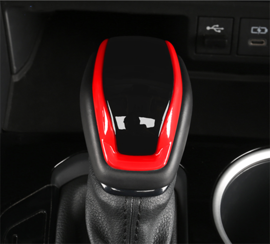Red & Black Car Shift Button Cover Trim for Toyota 2020-2022 2023 Highlander