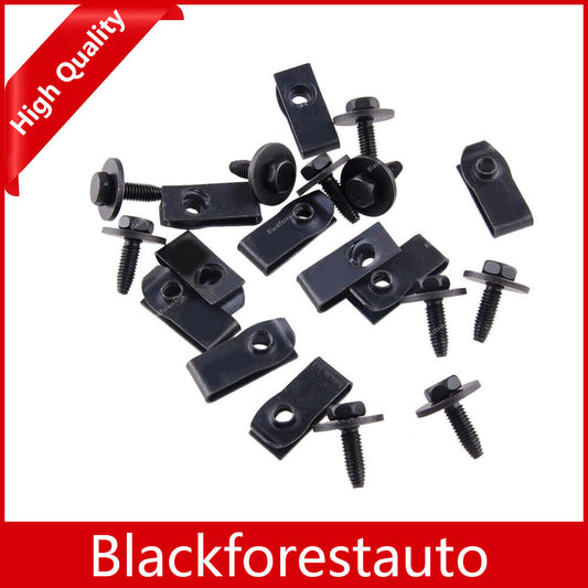 Qty 10 147163194 Fit for Ford Truck Car Body Bolts U Nut Clips M6 Hex 10mm