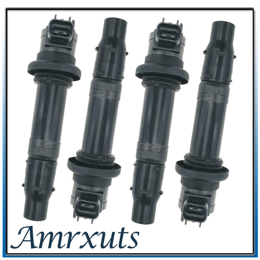 4 Ignition Coils 443977 for Yamaha FZS1 YZF-R1 R6 V-MAX 1700 5VY-82310-00-00- n