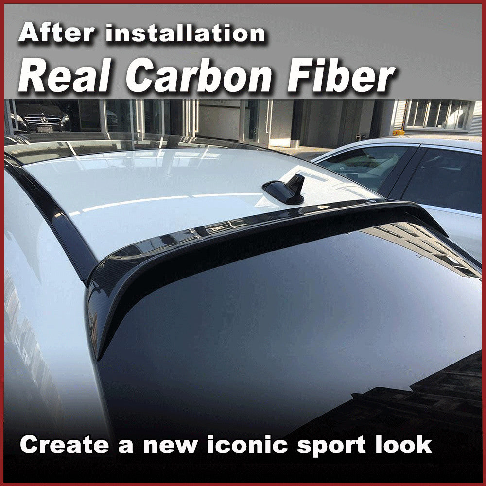 Fit for Benz C117 CLA220 CLA45 2013-2019 REAL Carbon Rear Roof Spoiler Wing Lip