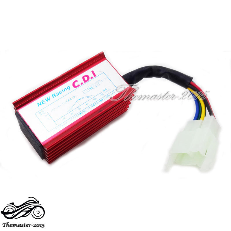 Red 6 Pin Racing CDI For 50cc 110 125 150 250 cc Chinese Pit Dirt Bike ATV Quad Q