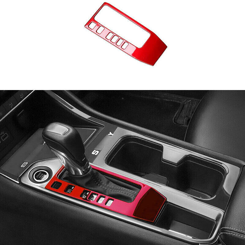Central Console Gear Shift Frame for Nissan Sentra Sylphy 2020-2022 Red Steel
