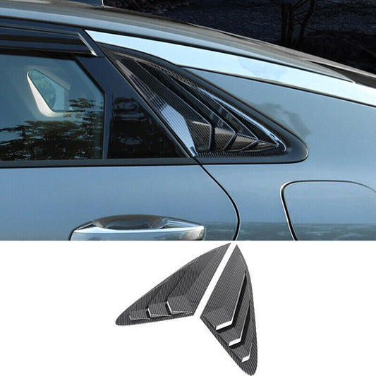 for Kia K5 2021-2023 Carbon Fiber Side Vent Window Scoop Louver Cover Cap Trim