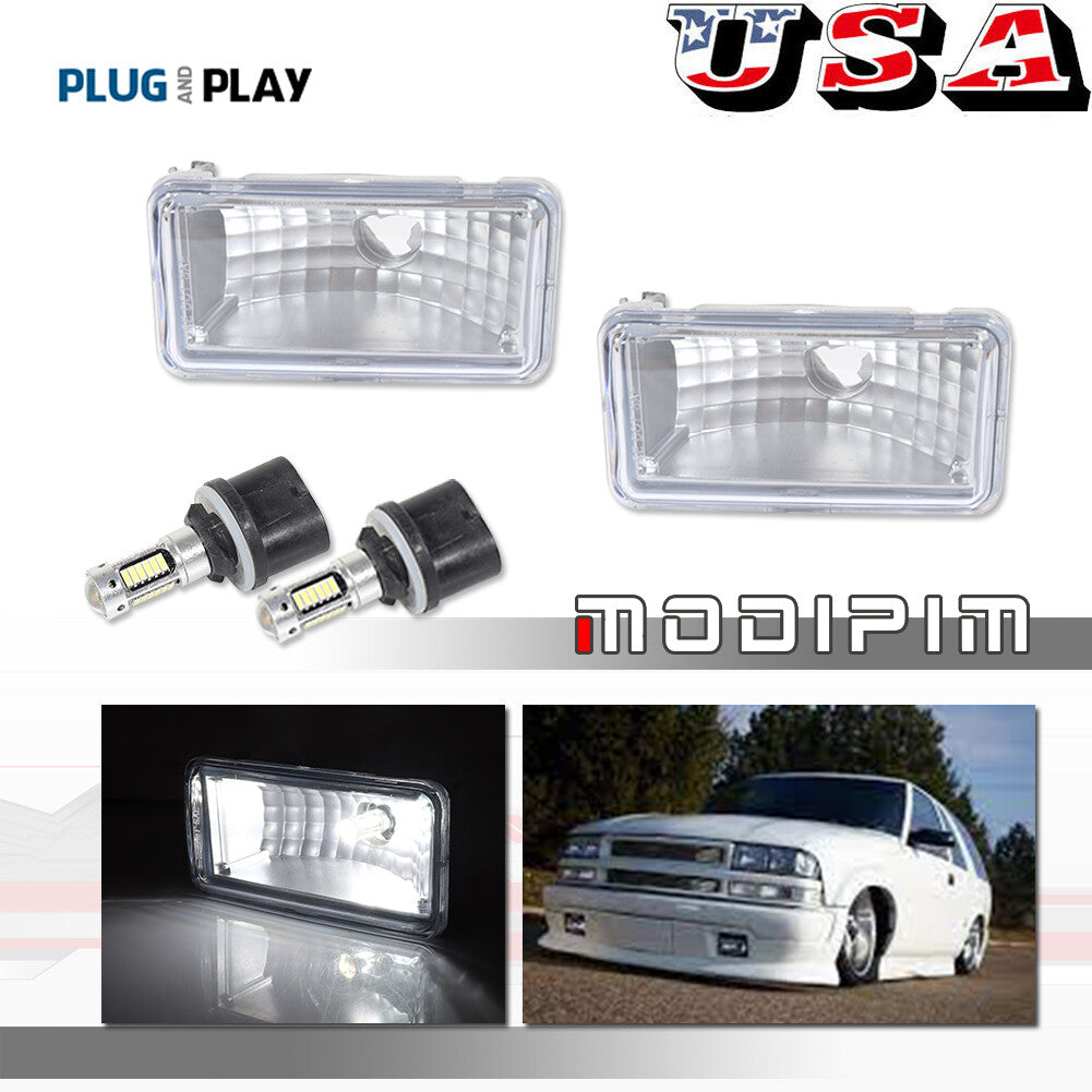 2-piece clear lens fog light set for 98-04 for Chevrolet S10 LH and right-hand side with bulb