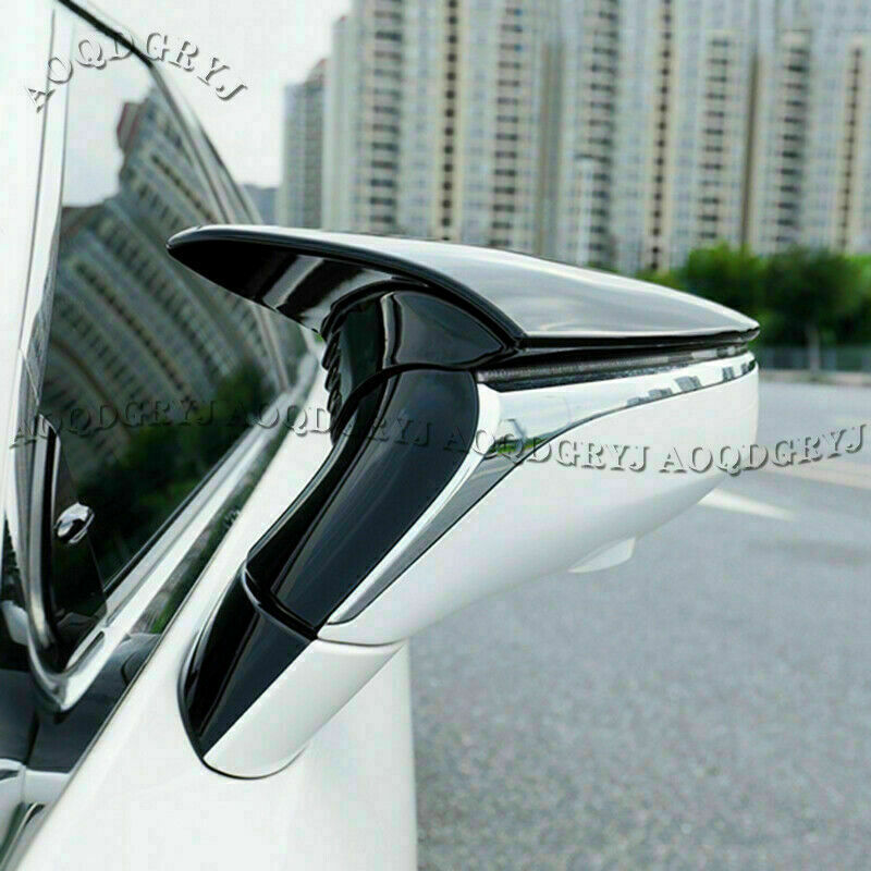 for LEXUS ES300H ES350 2019-2022 Bright Black Outer Side Door Mirror Cover Trims